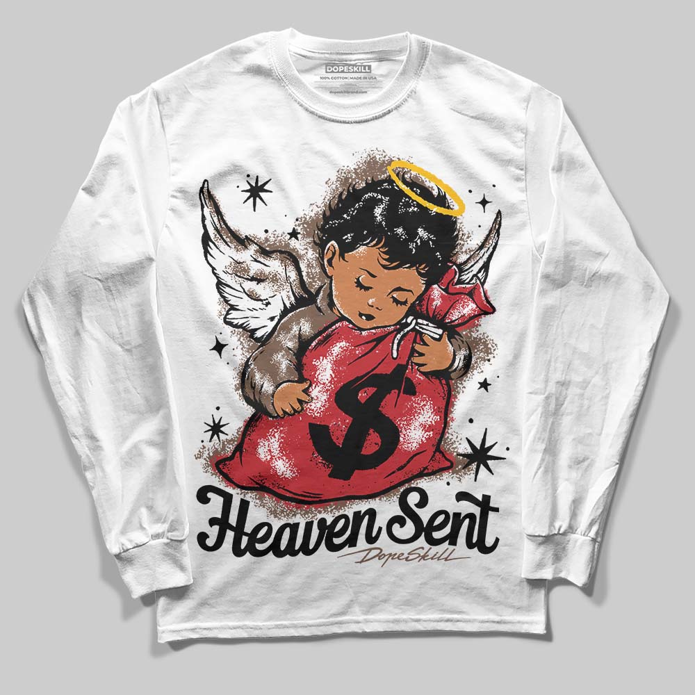 Olive 9s DopeSkill Long Sleeve T-Shirt Heaven Sent Graphic