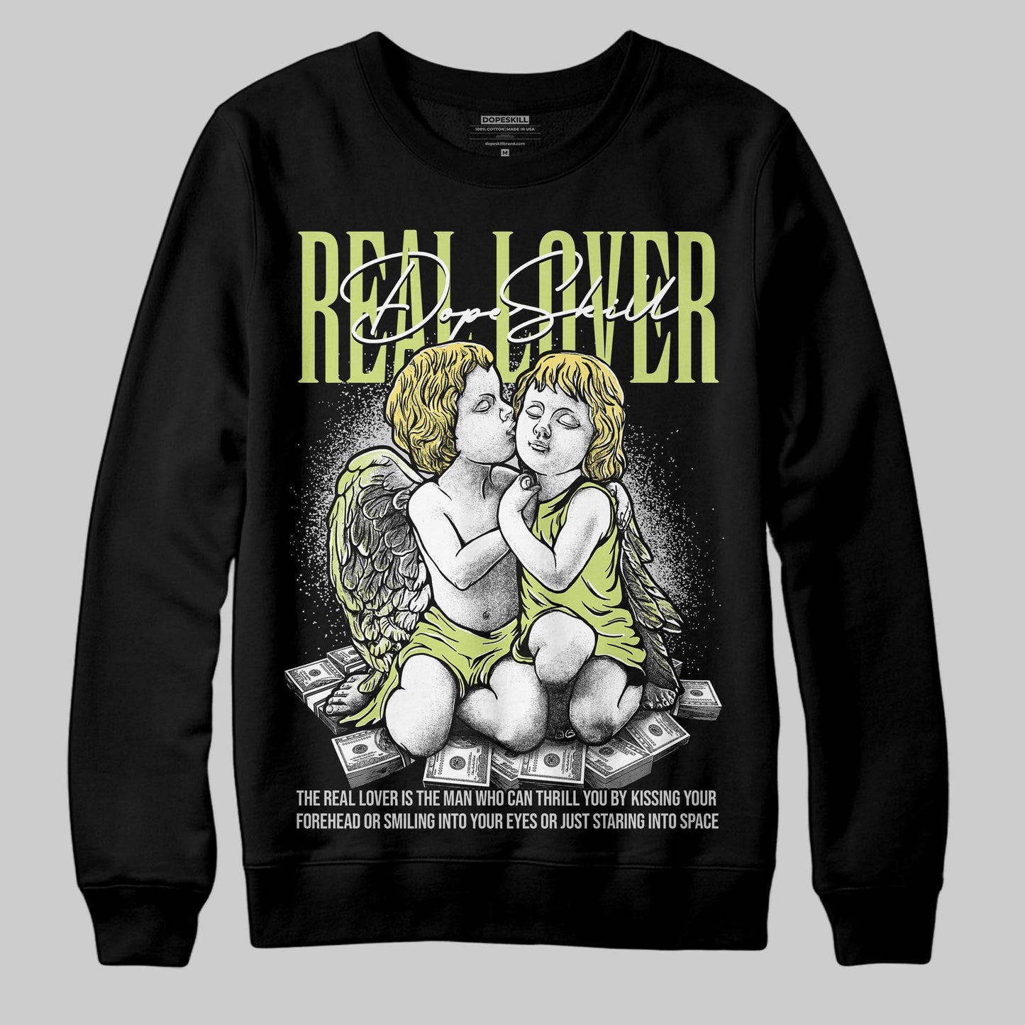 Light Lemon Twist 4s DopeSkill Sweatshirt Real Lover Graphic