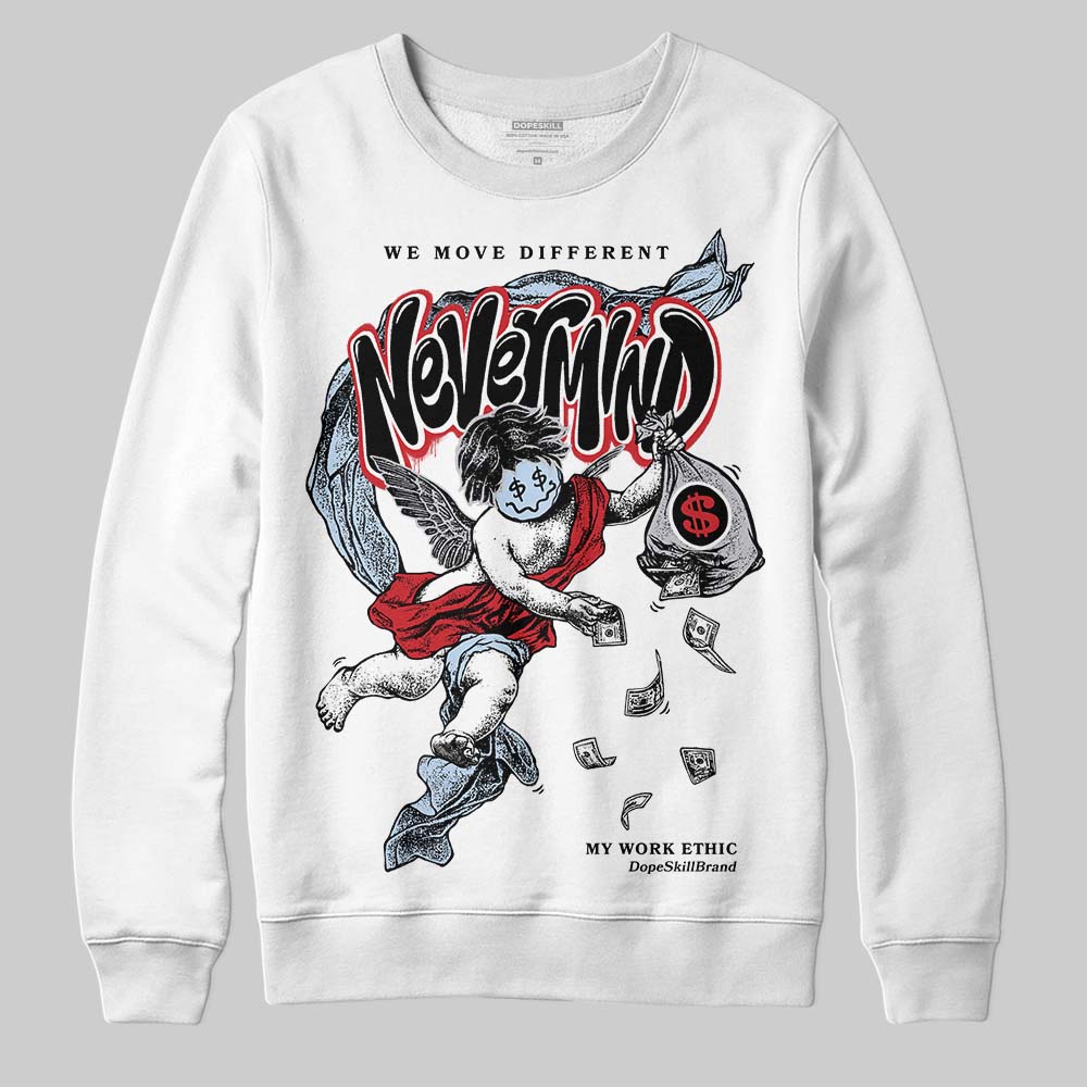 Black Metallic Reimagined 5s DopeSkill Sweatshirt Nevermind Graphic