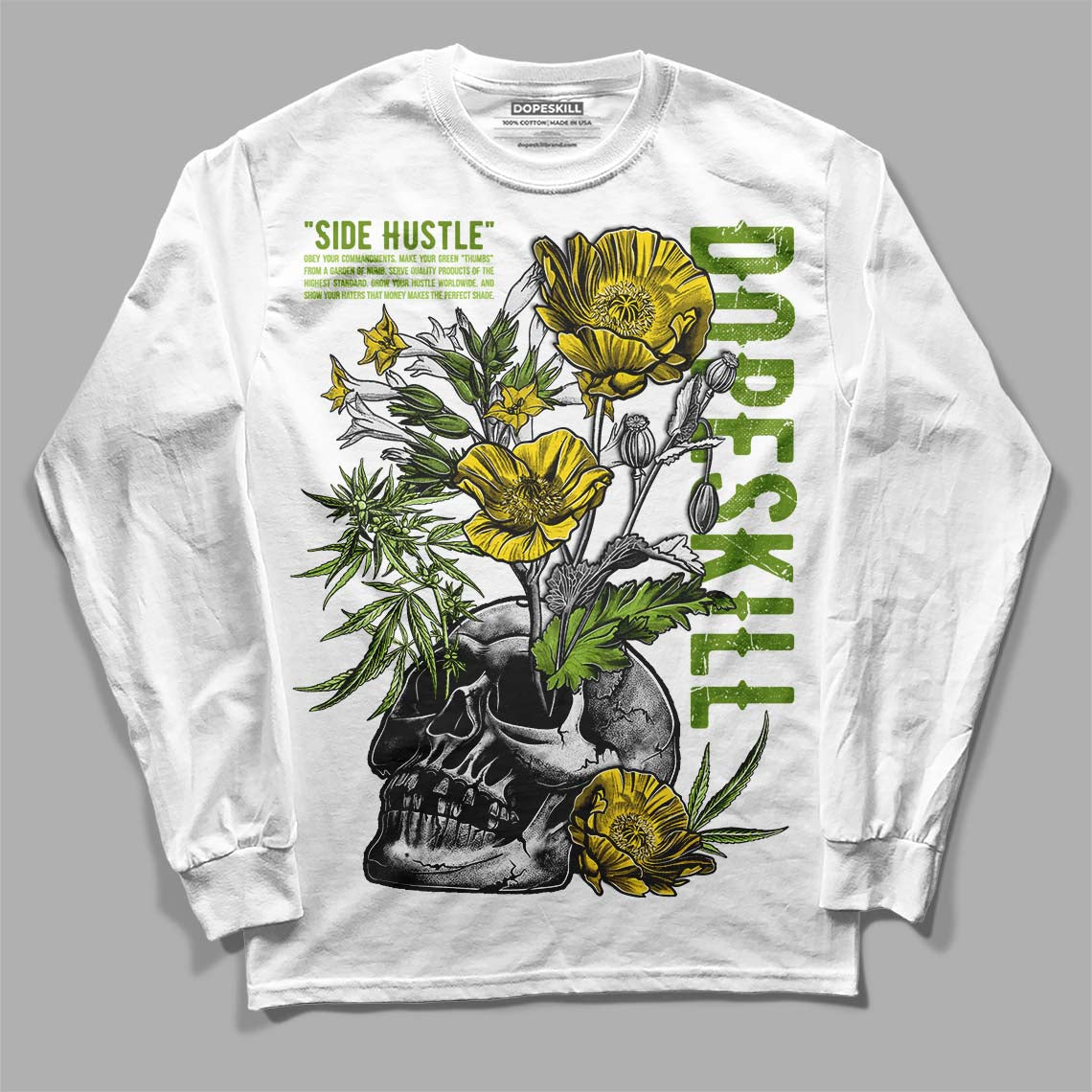 Dunk Low 'Chlorophyll' DopeSkill Long Sleeve T-Shirt Side Hustle Graphic