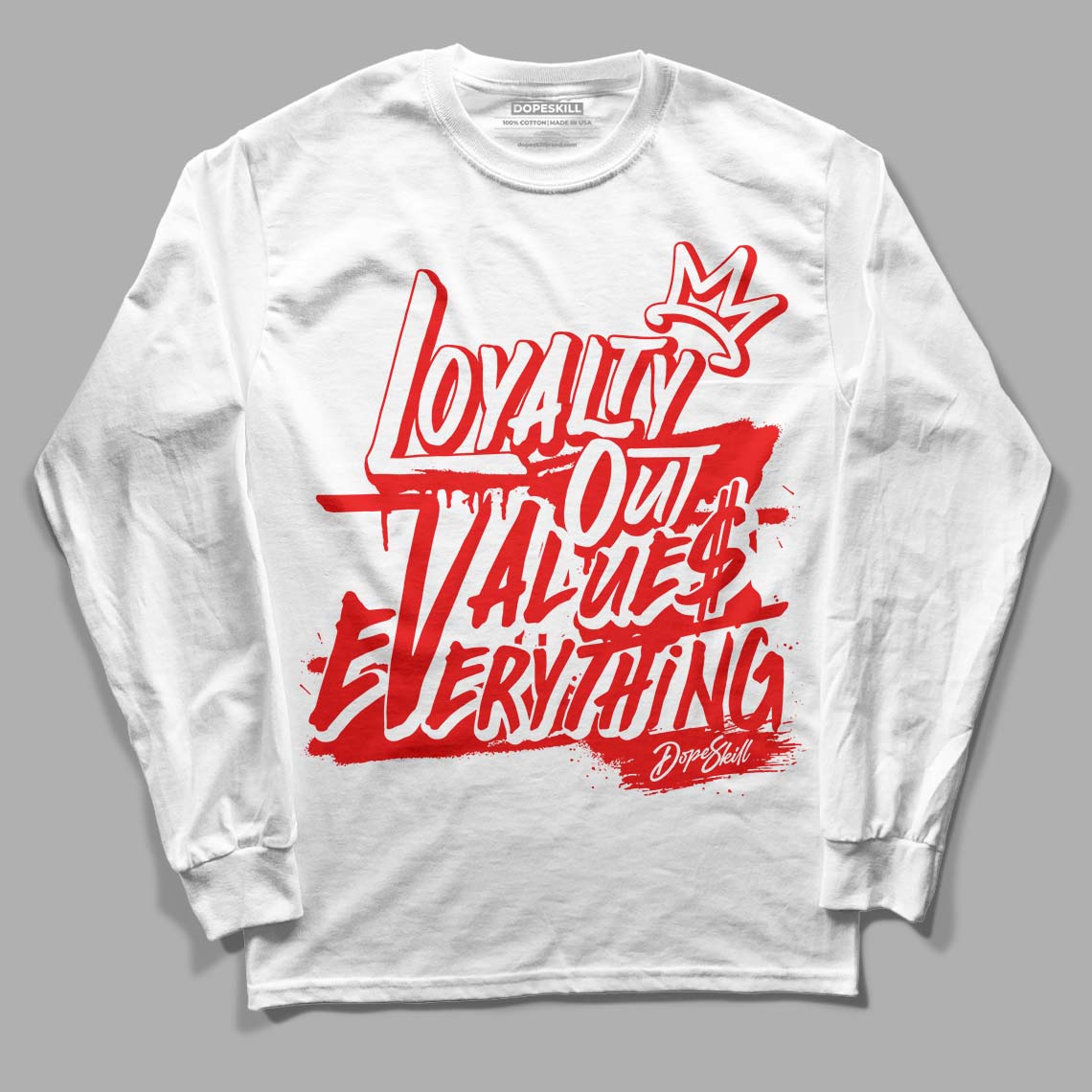 Cherry 11s DopeSkill Long Sleeve T-Shirt LOVE Graphic