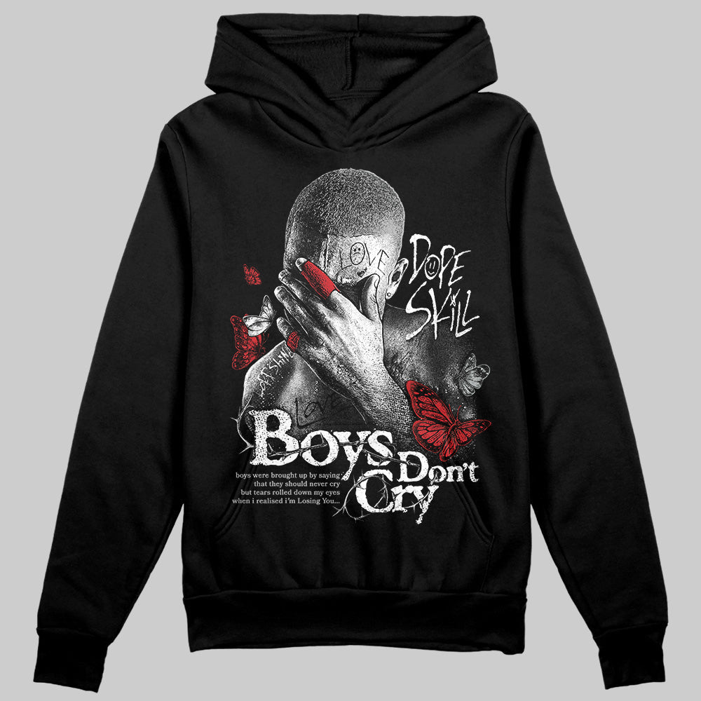 Black Cement 3s DopeSkill Hoodie Sweatshirt Boys Don't Cry Graphic
