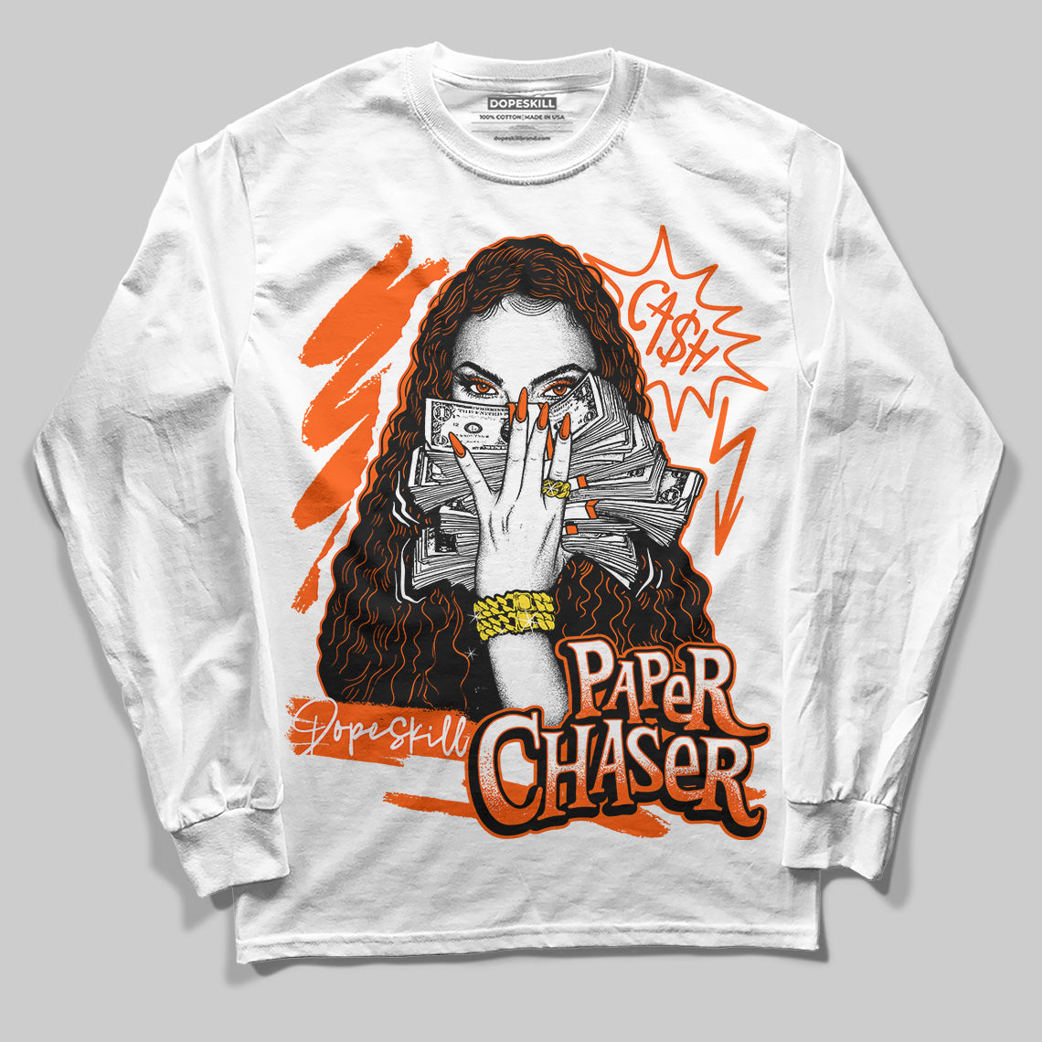 Orange Milk DopeSkill Long Sleeve T-Shirt NPC Graphic