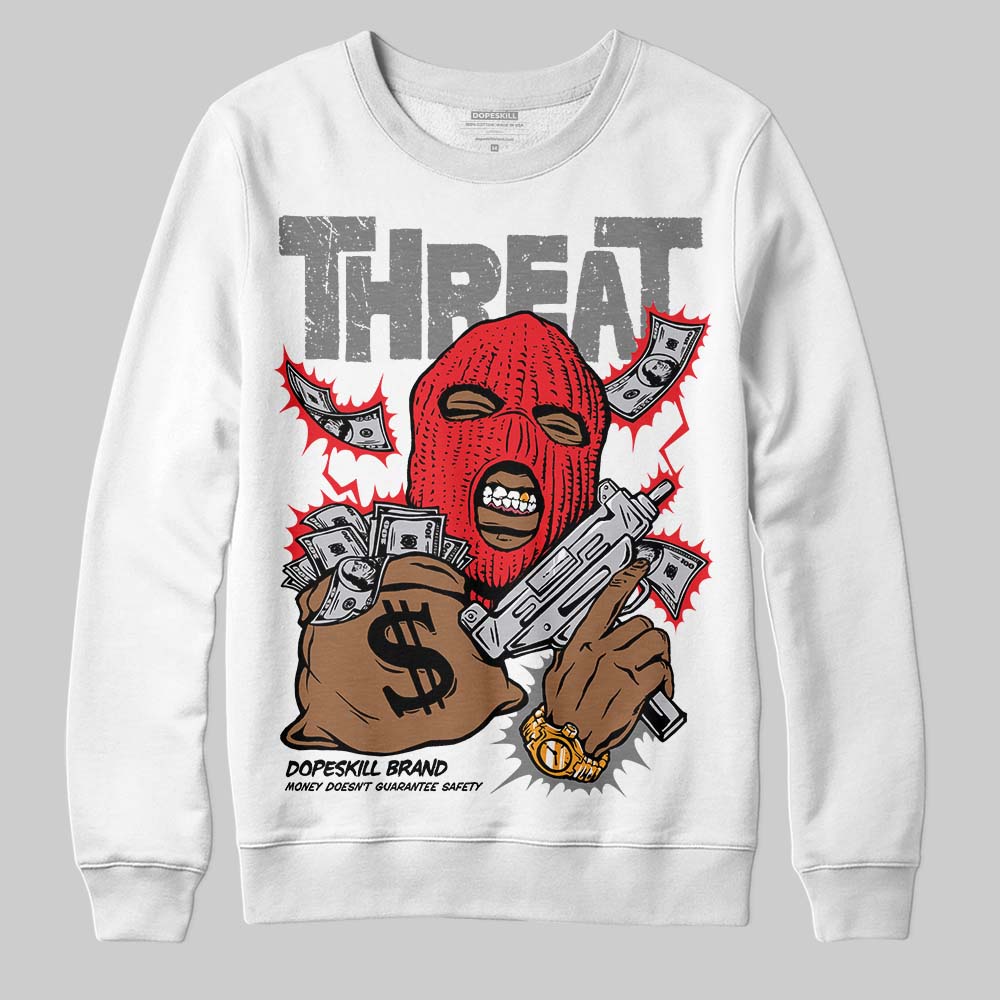 Grey Collection DopeSkill Sweatshirt Under Threat Graphic