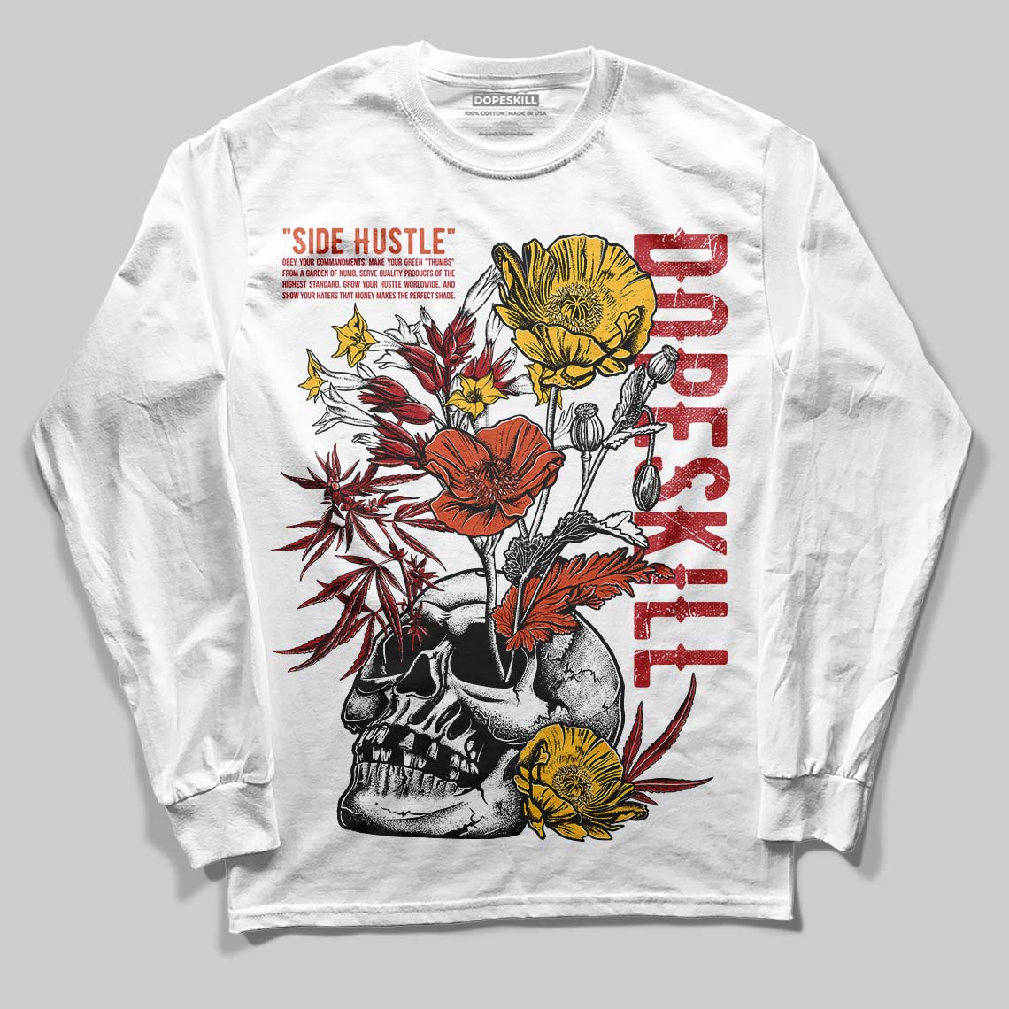 Brick By Brick 4s DopeSkill Long Sleeve T-Shirt Side Hustle Graphic