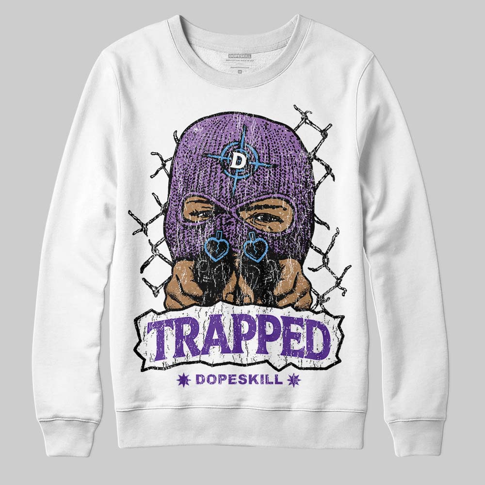 PURPLE Collection DopeSkill Sweatshirt New Trapped Graphic