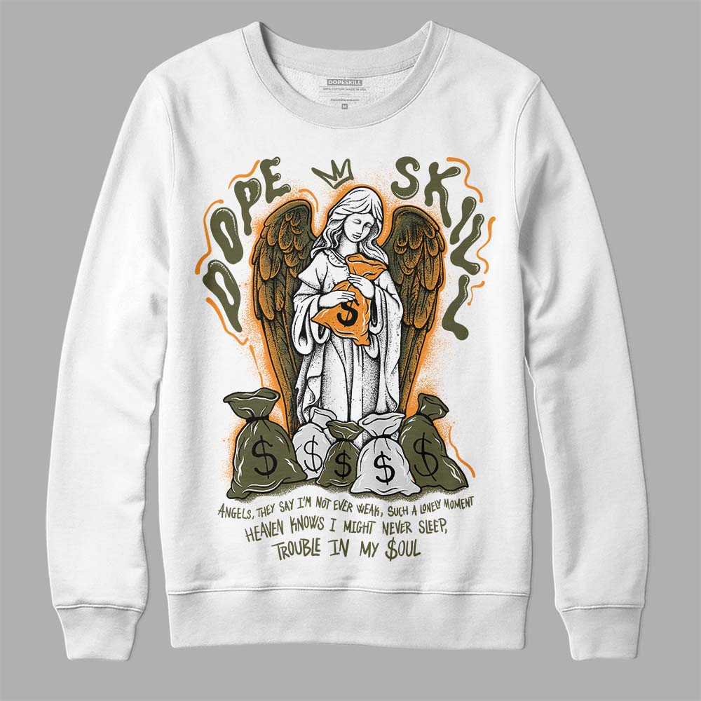 Olive 5s DopeSkill Sweatshirt Angels Graphic