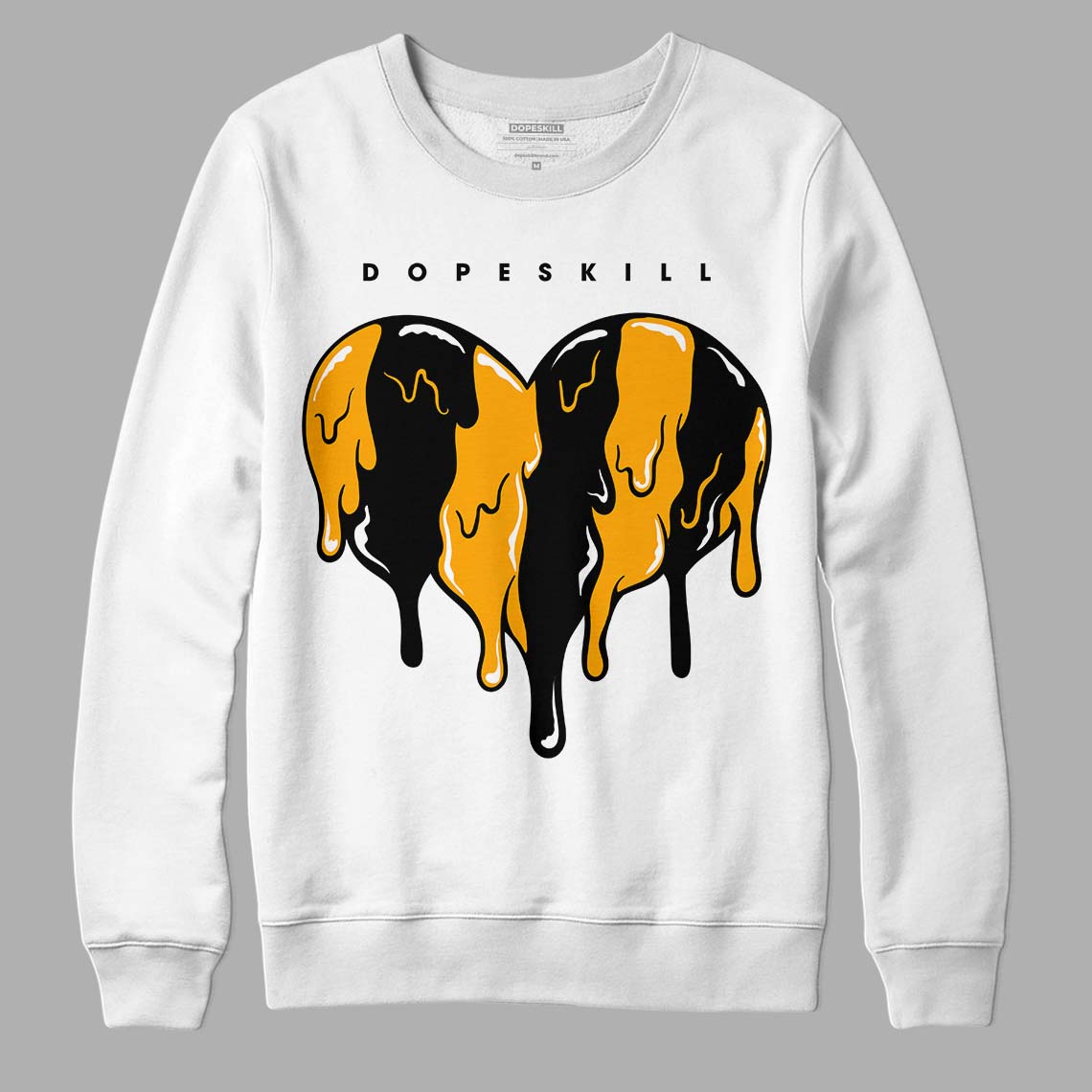Black Taxi 12s DopeSkill Sweatshirt Slime Drip Heart Graphic