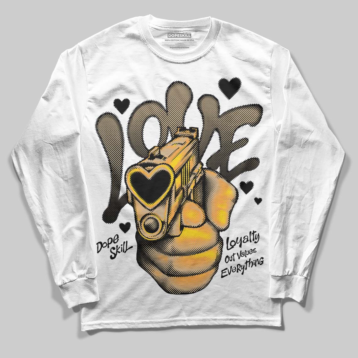 TAN Collection DopeSkill Long Sleeve T-Shirt Love Shot Graphic