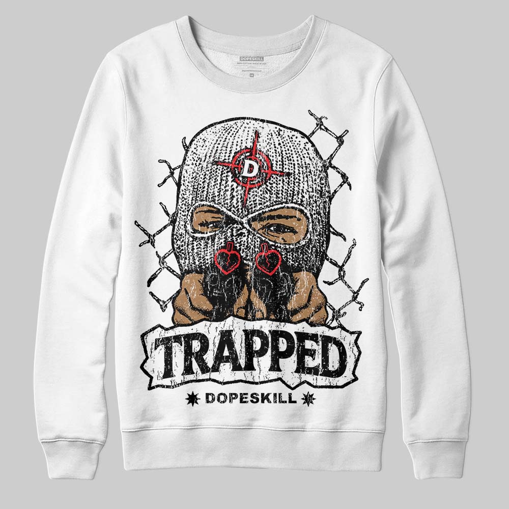 Black and White Collection DopeSkill Sweatshirt New Trapped Graphic