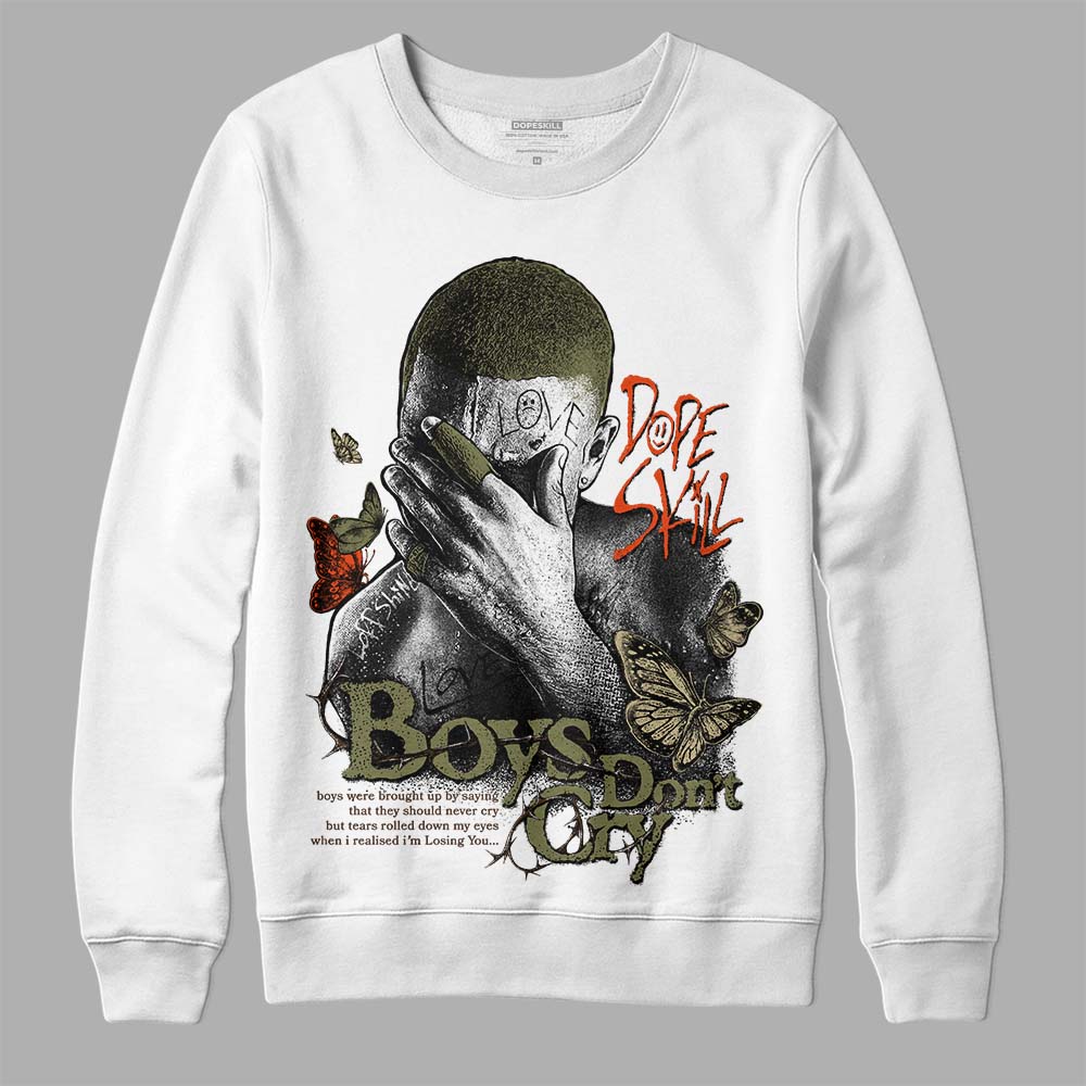 Olive Collection DopeSkill Sweatshirt Boys Don't Cry Graphic