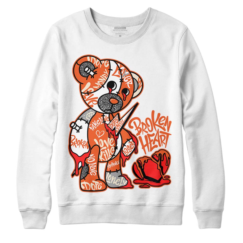 Georgia Peach 3s DopeSkill Sweatshirt Broken Heart Graphic