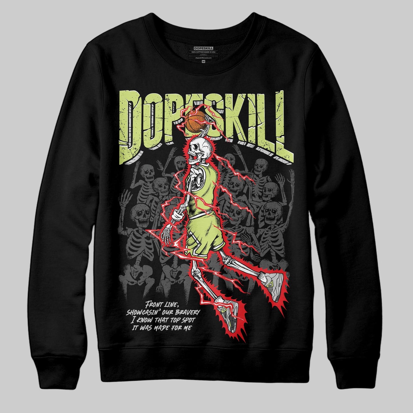 Light Lemon Twist 4s DopeSkill Sweatshirt Thunder Dunk Graphic