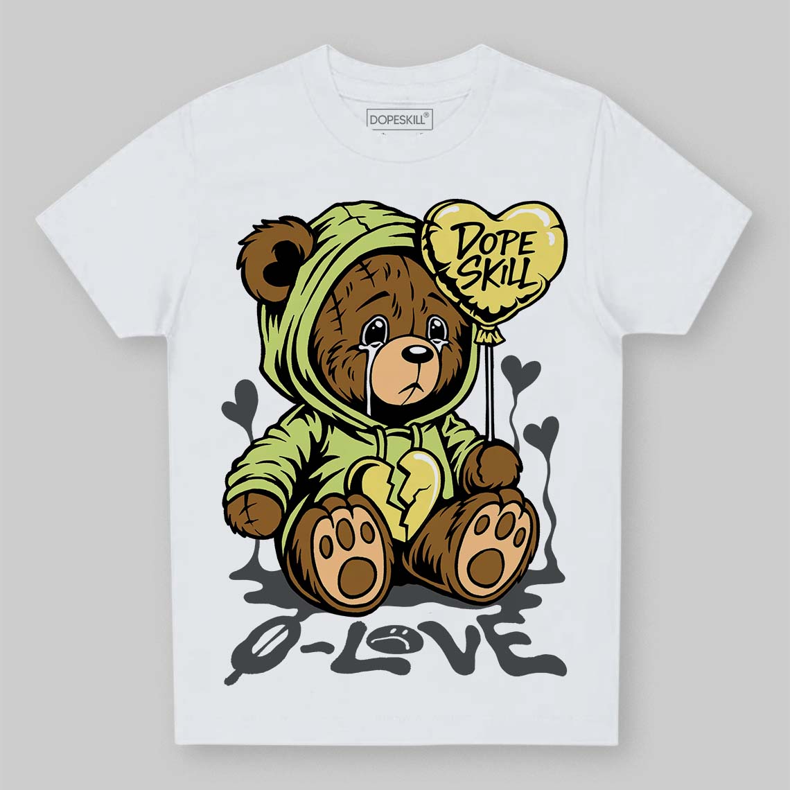 Light Lemon Twist 4s DopeSkill Toddler Kids T-shirt Broken Bear Graphic