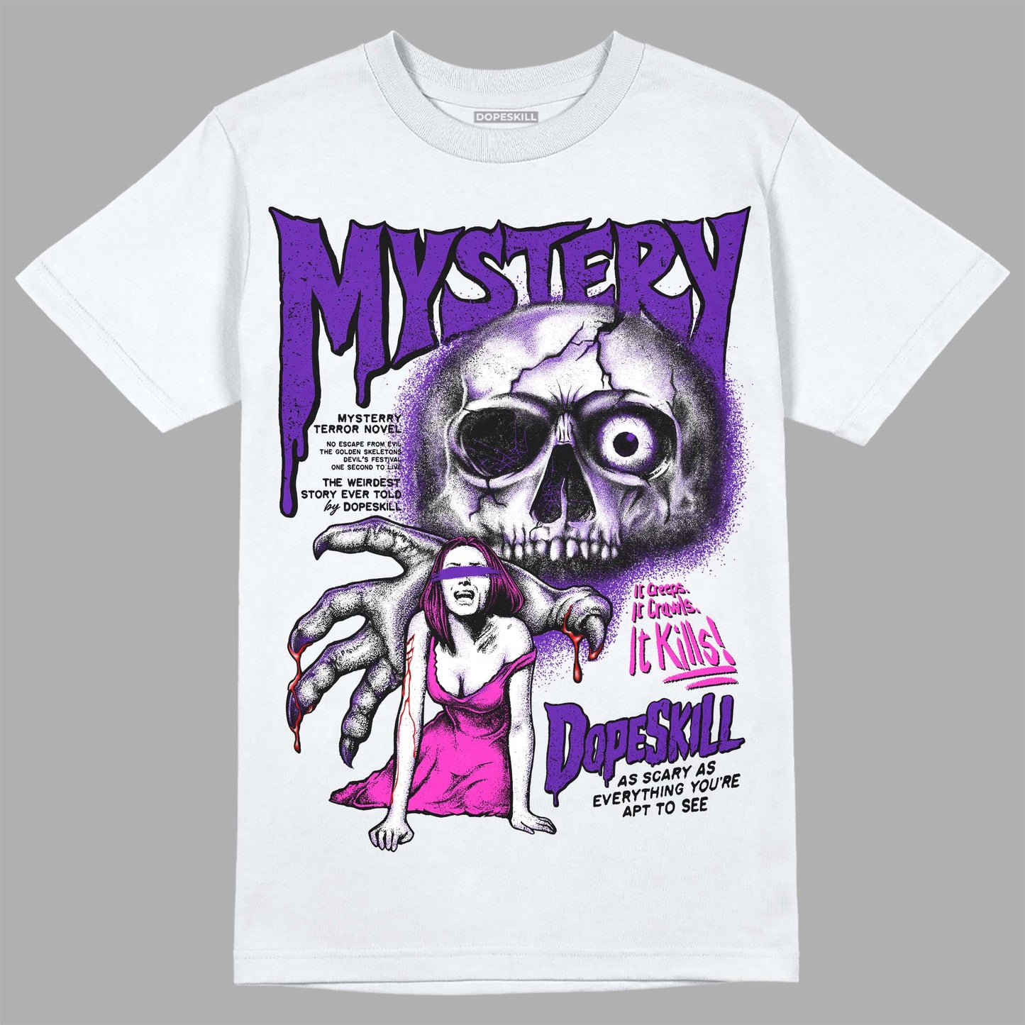 Court Purple 13s DopeSkill T-Shirt Mystery Ghostly Grasp Graphic