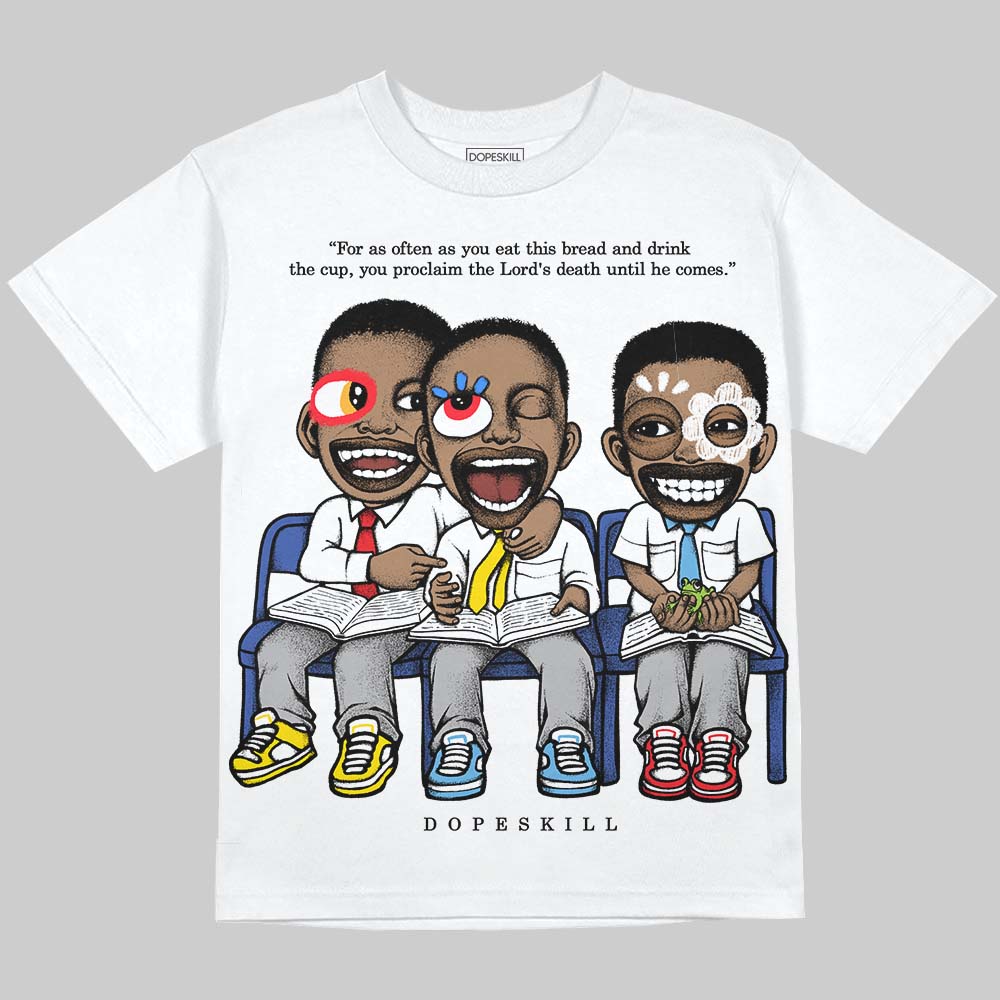 Dunk Panda White Black DopeSkill Oversize Print T-Shirt First Sunday Graphic