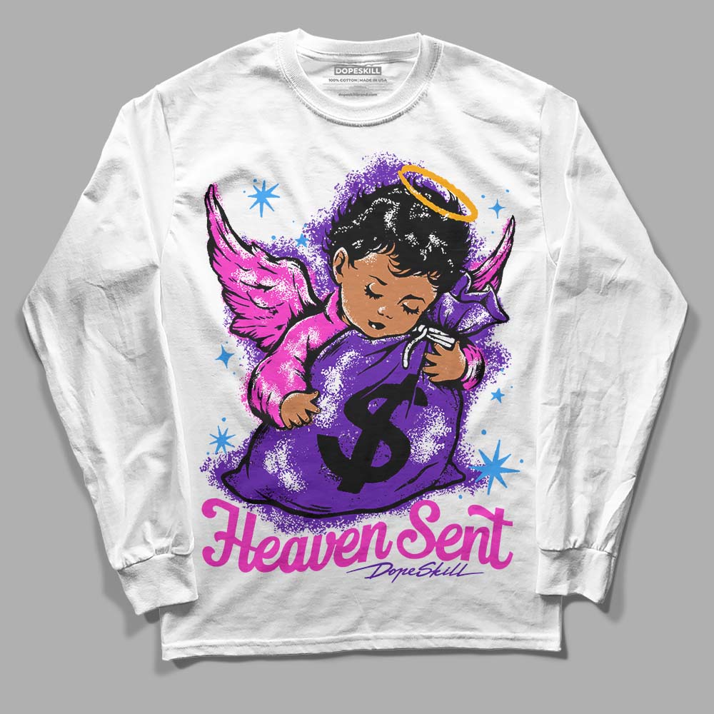 Court Purple 13s DopeSkill Long Sleeve T-Shirt Heaven Sent Graphic