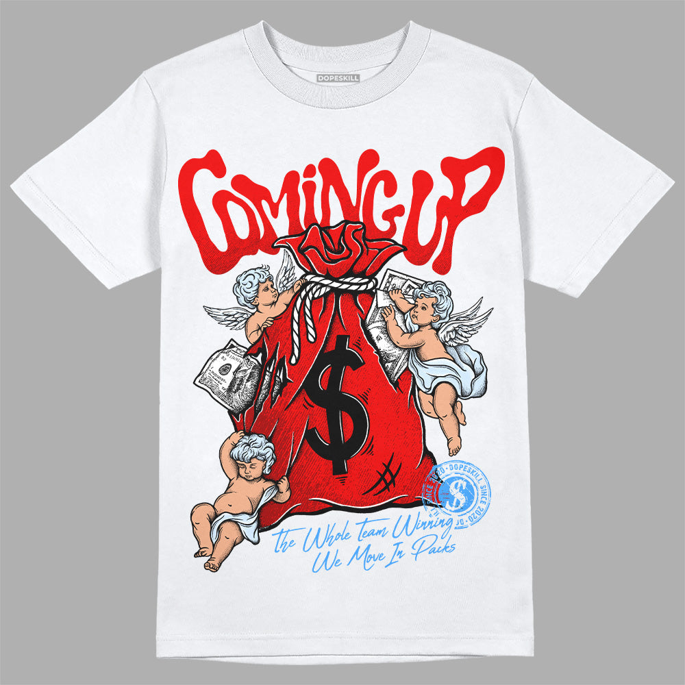 Cherry 11s DopeSkill T-Shirt Money Bag Coming Up Graphic