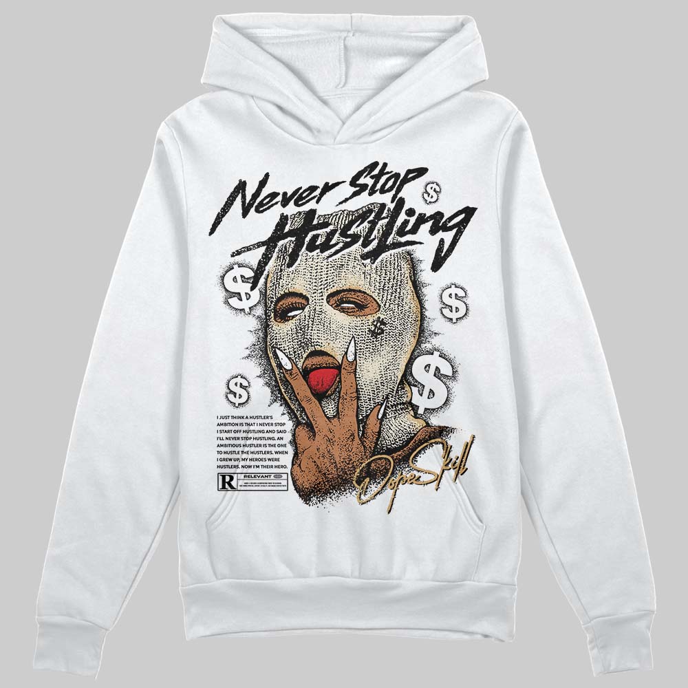 Reverse Metallic 5s DopeSkill Hoodie Sweatshirt Never Stop Hustling Graphic