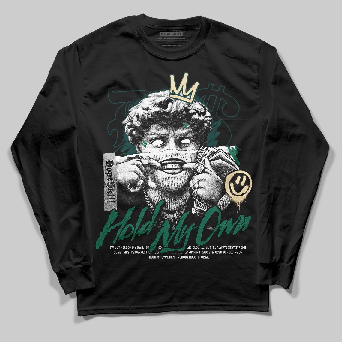 Oxidized Green 4s DopeSkill Long Sleeve T-Shirt In My Way Graphic