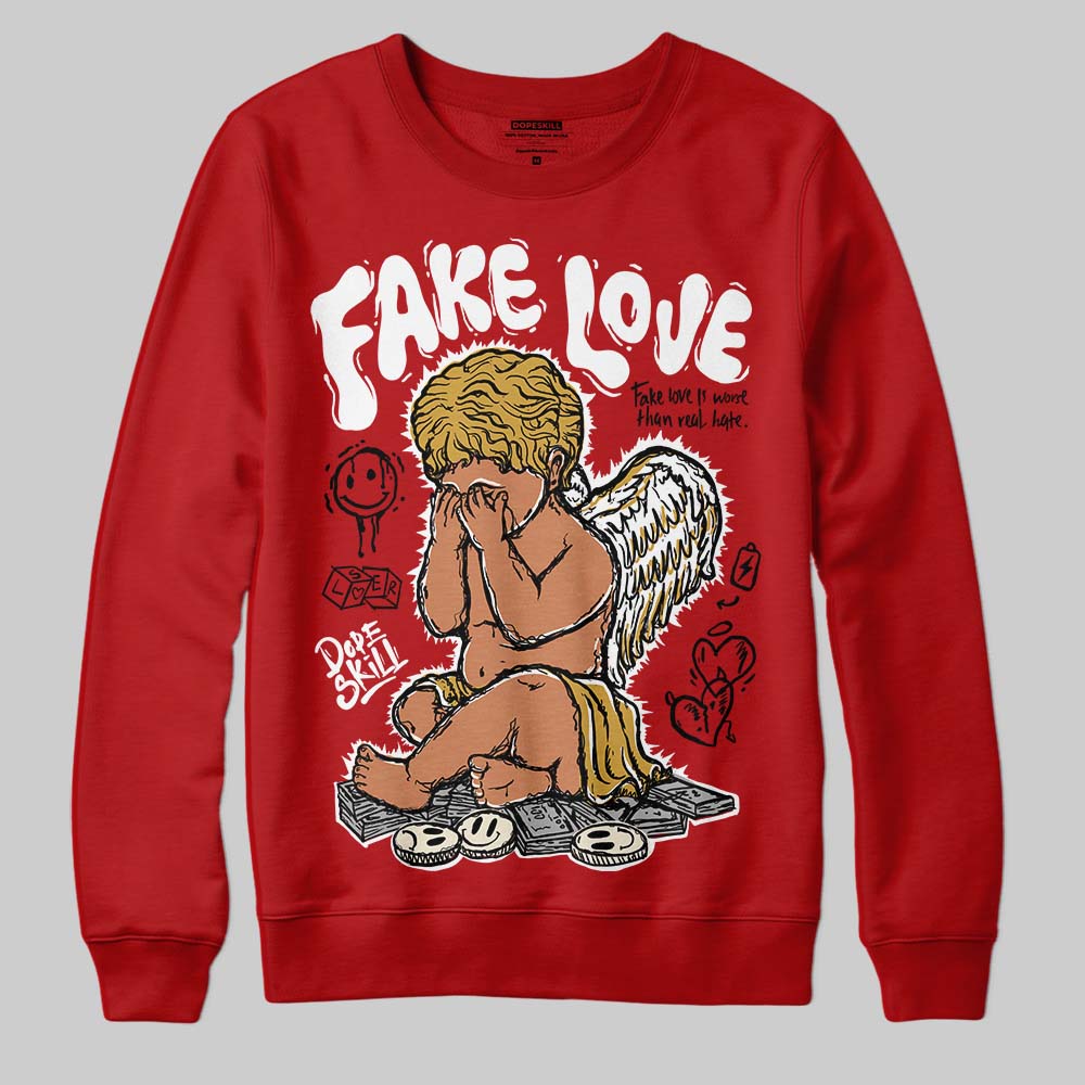 Brick By Brick 4s DopeSkill Sweatshirt False Love Graphic