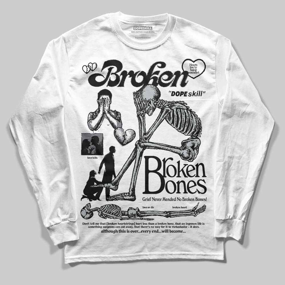 Fear 4s DopeSkill Long Sleeve T-Shirt Broken Bones Graphic