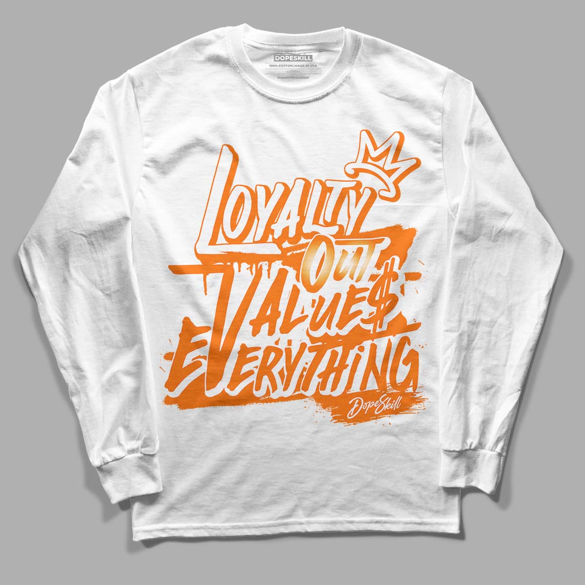 Dunk Low Magma Orange DopeSkill Long Sleeve T-Shirt LOVE Graphic