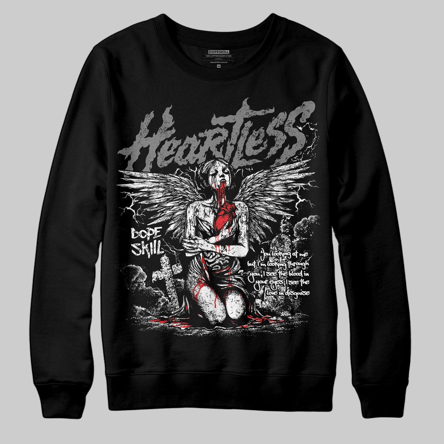 Grey Collection DopeSkill Sweatshirt Heartless Graphic