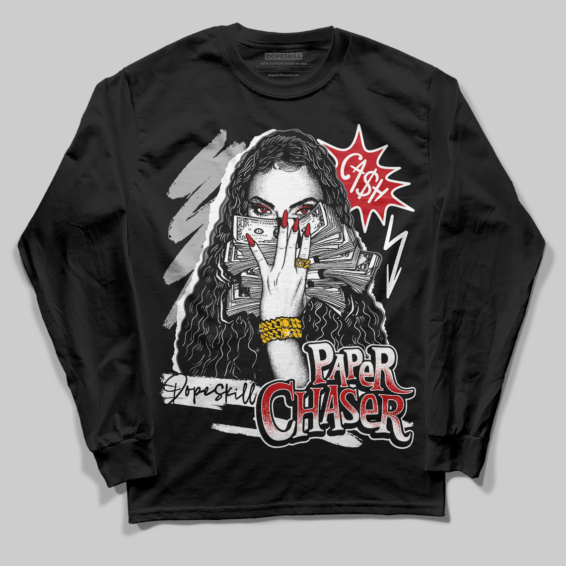 Bred Velvet 11s DopeSkill Long Sleeve T-Shirt NPC Graphic