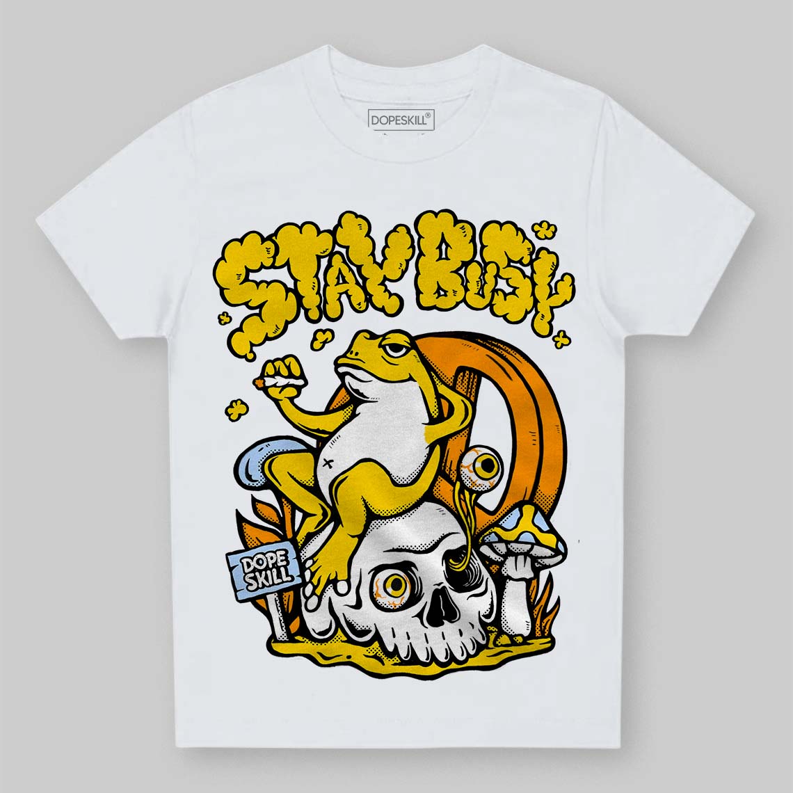 Yellow Ochre 6s DopeSkill Toddler Kids T-shirt Stay Busy Graphic