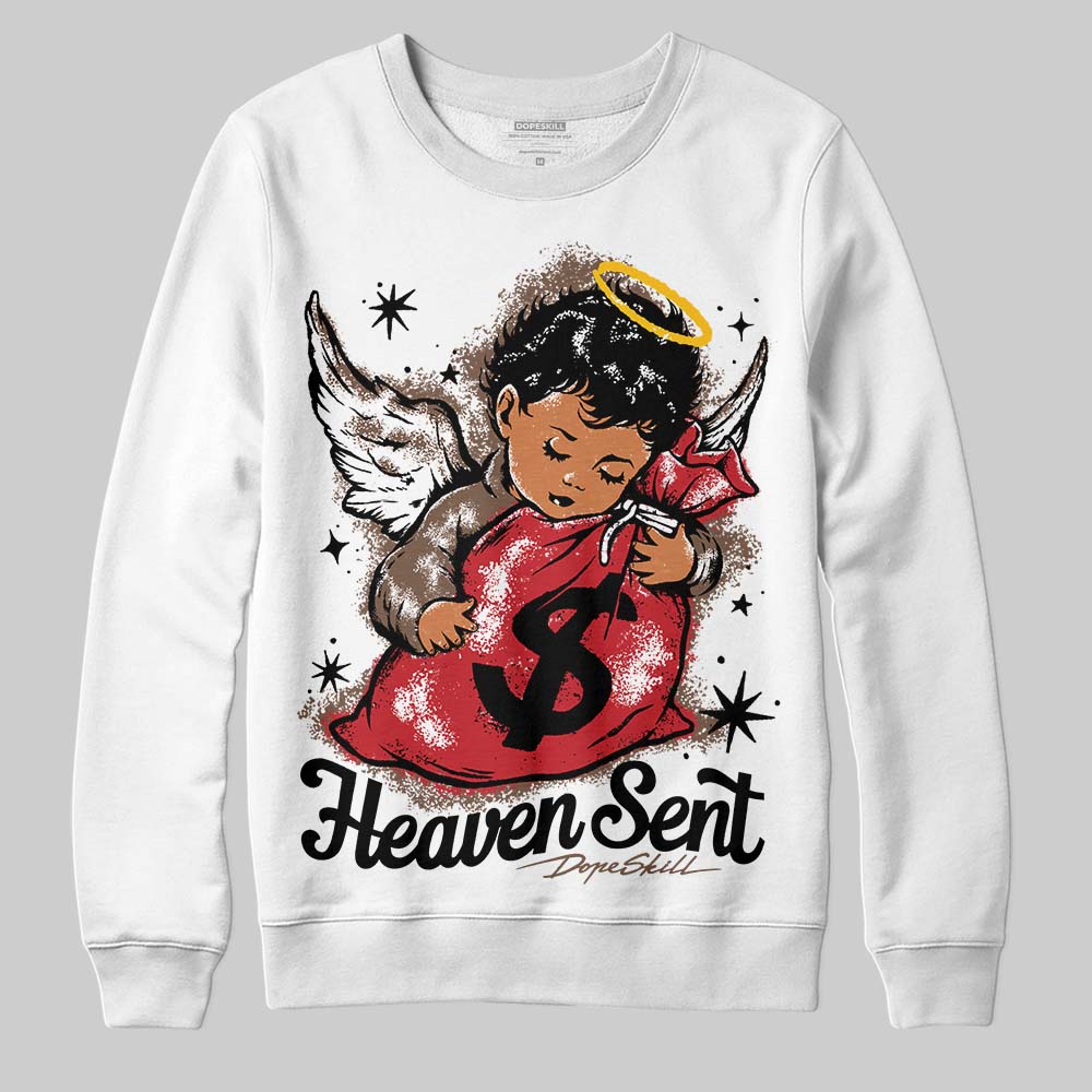 Olive 9s DopeSkill Sweatshirt Heaven Sent Graphic