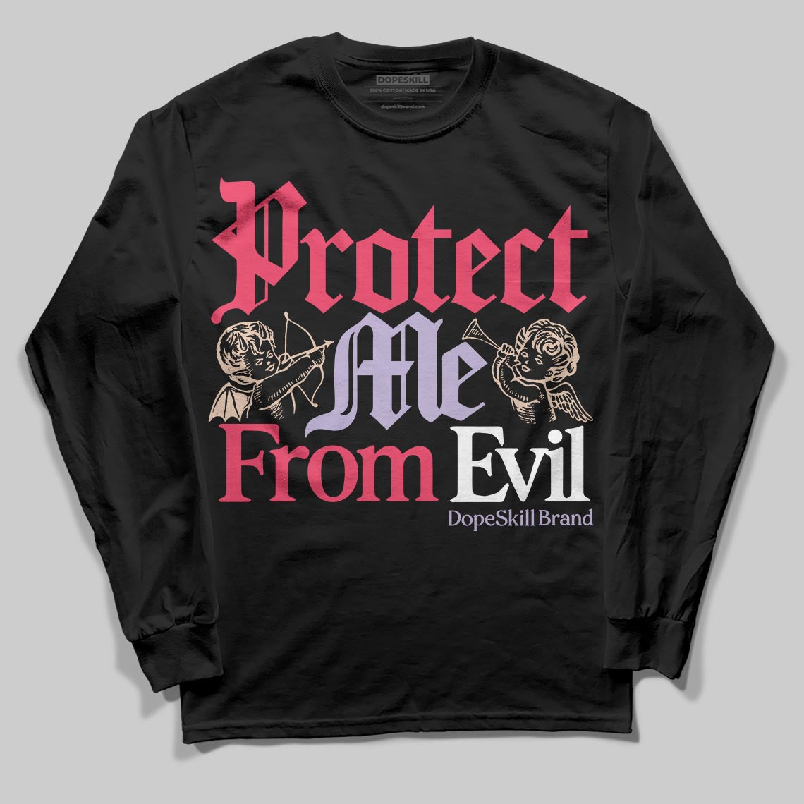 Peanut Butter Jelly 5s DopeSkill Long Sleeve T-Shirt Protect Me From Evil Graphic