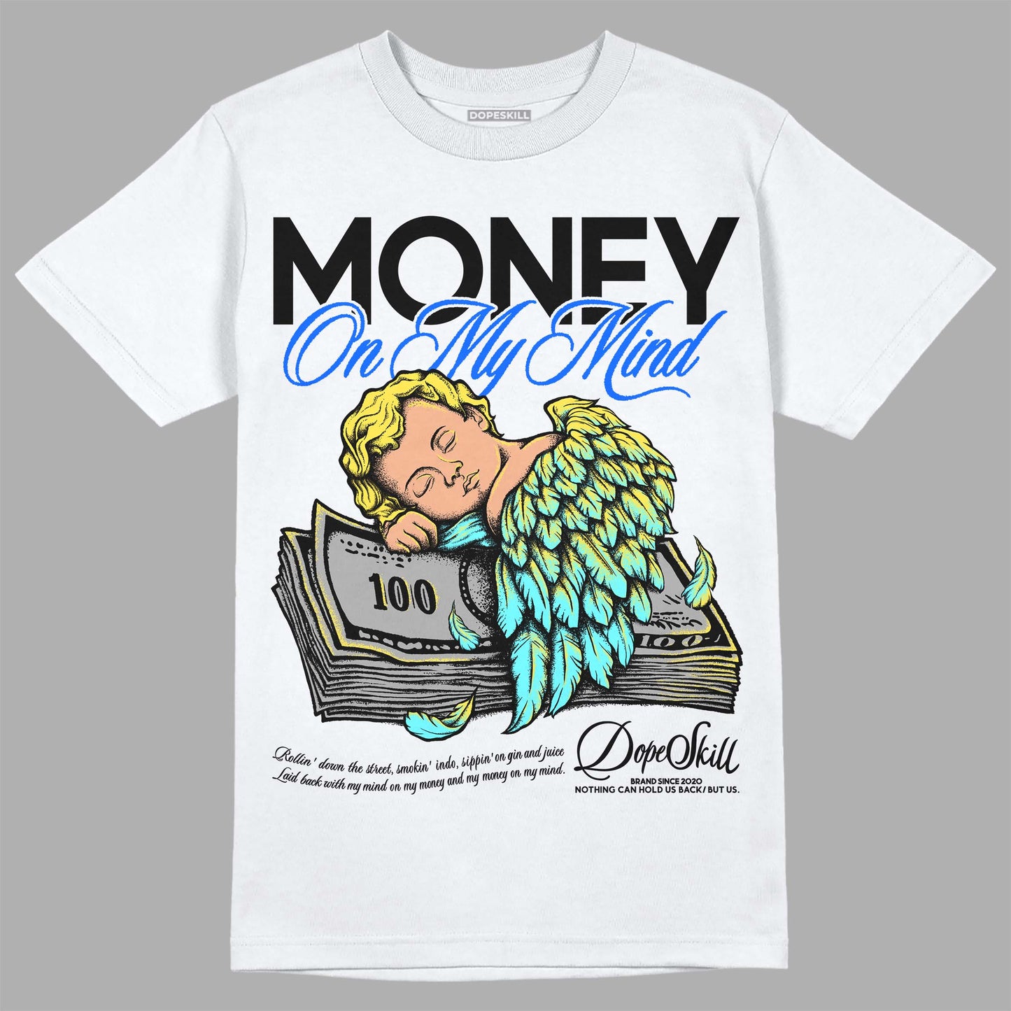 Aqua 5s DopeSkill T-Shirt MOMM Graphic