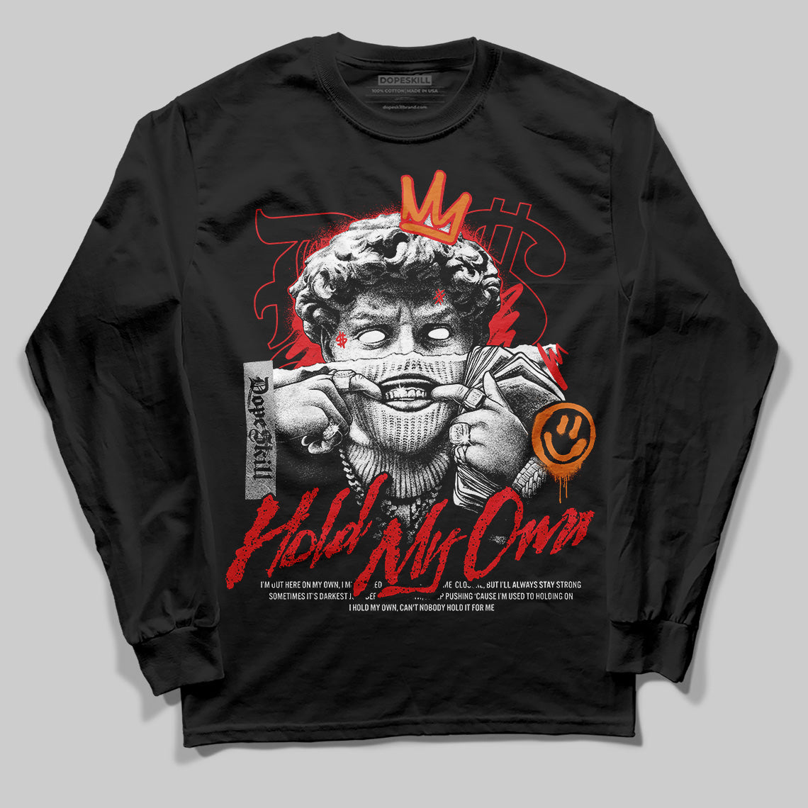 Red Cement 4S DopeSkill Long Sleeve T-Shirt In My Way Graphic