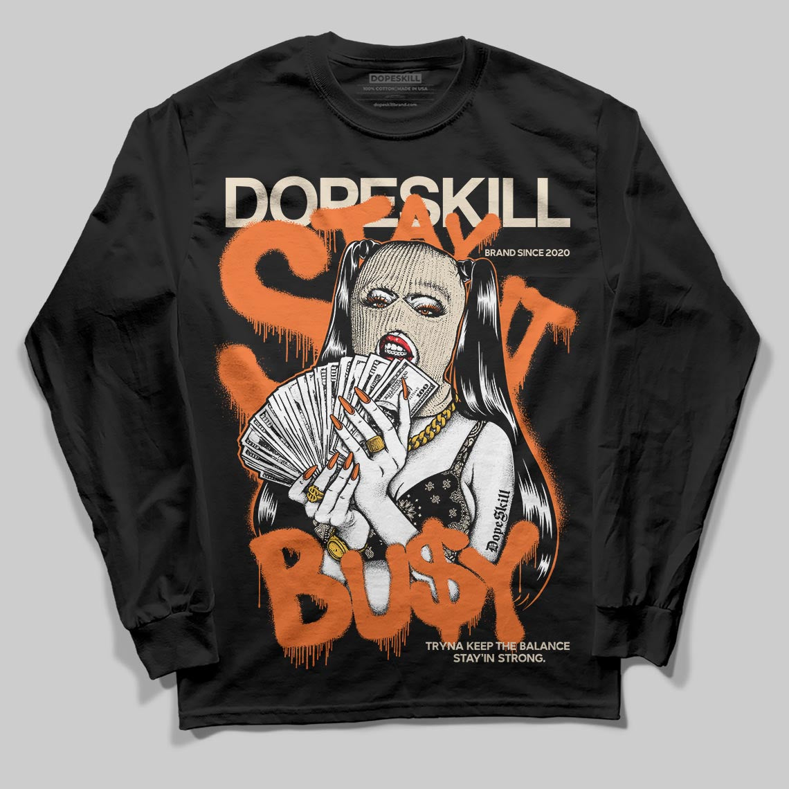 Starfish 3s DopeSkill Long Sleeve T-Shirt Stay It Busy Graphic