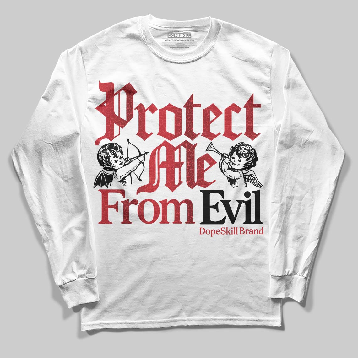 Ruby 1s DopeSkill Long Sleeve T-Shirt Protect Me From Evil Graphic