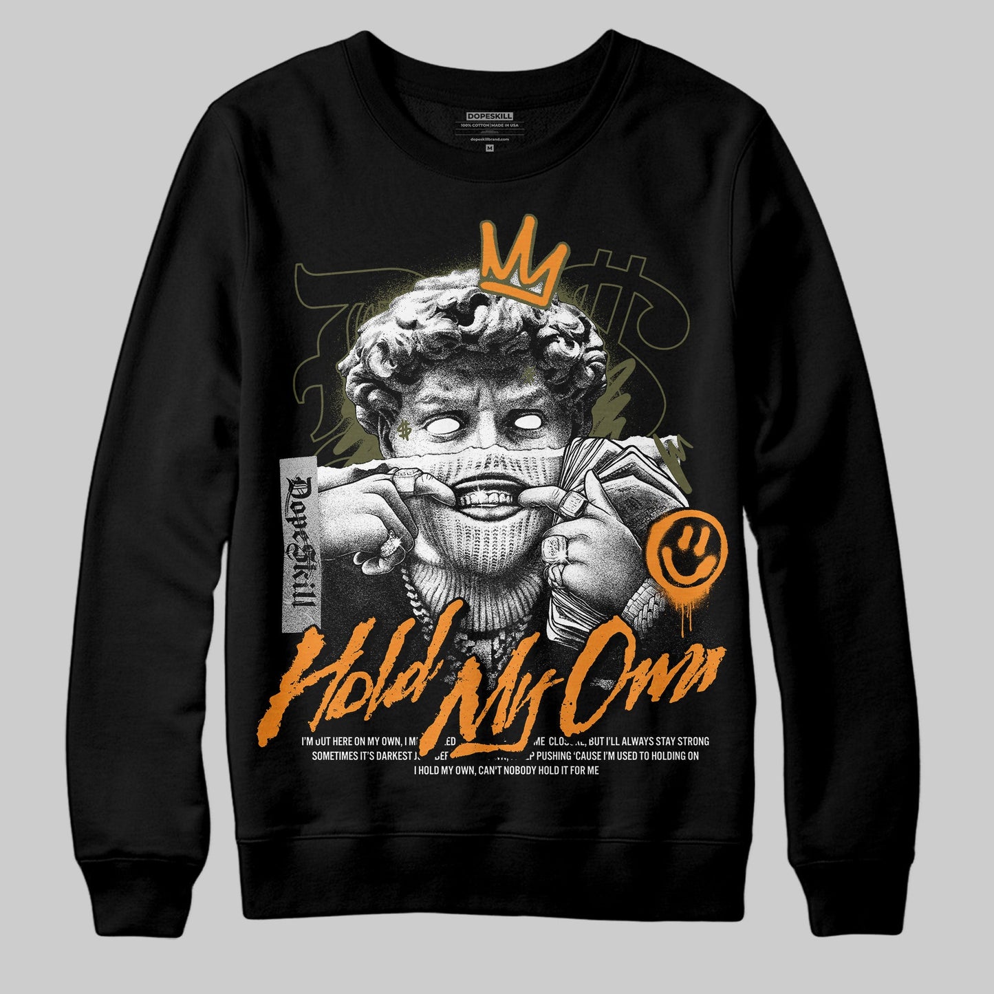Olive 5s DopeSkill Sweatshirt In My Way Graphic