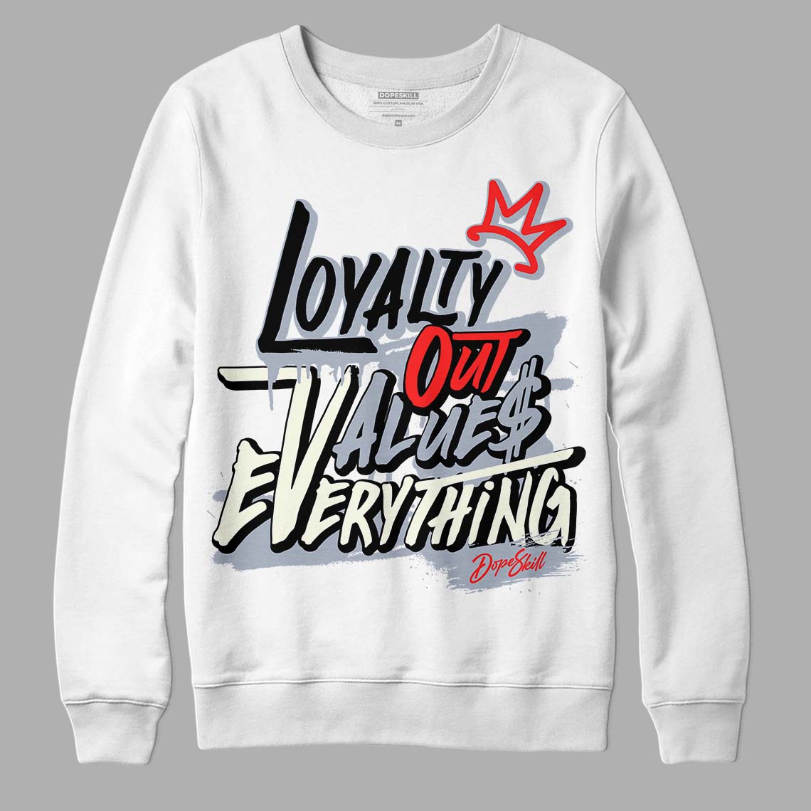 White Cement Reimagined 3s DopeSkill Sweatshirt LOVE Graphic