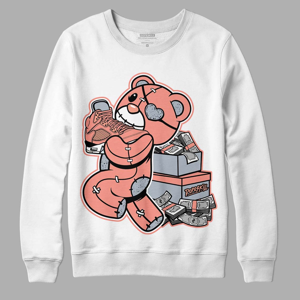Crimson Bliss 5s DopeSkill Sweatshirt Bear Steals Sneaker Graphic