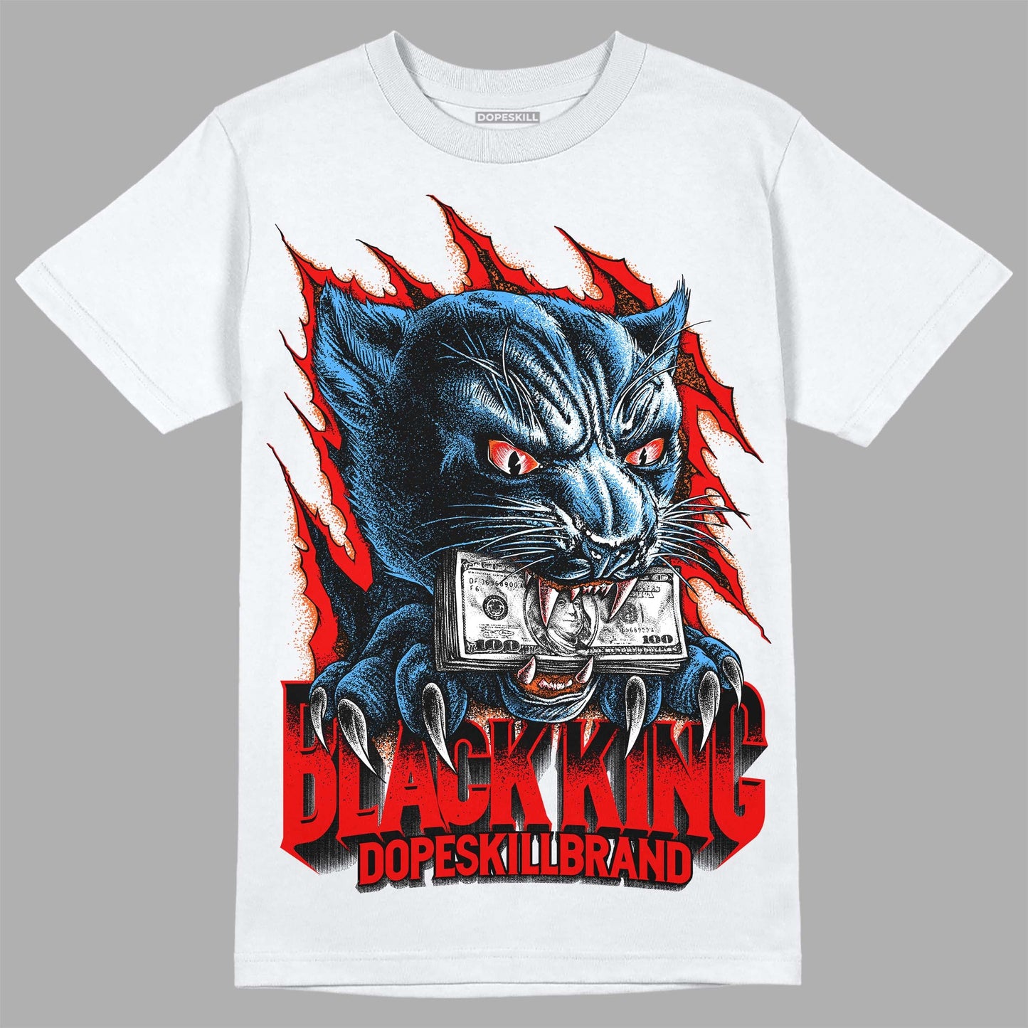 Cherry 11s DopeSkill T-Shirt Black King Graphic