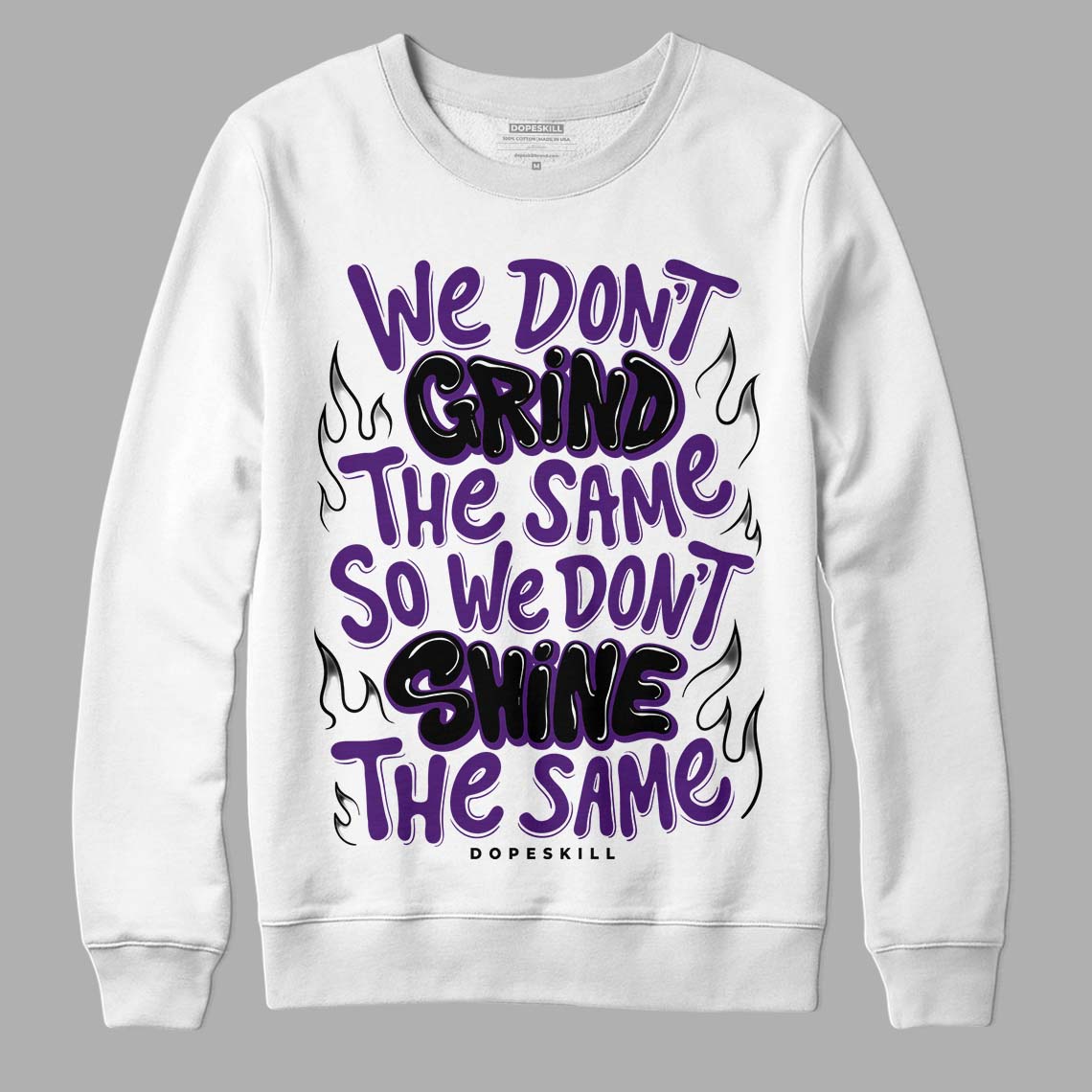 Field Purple 12s DopeSkill Sweatshirt Grind Shine Graphic