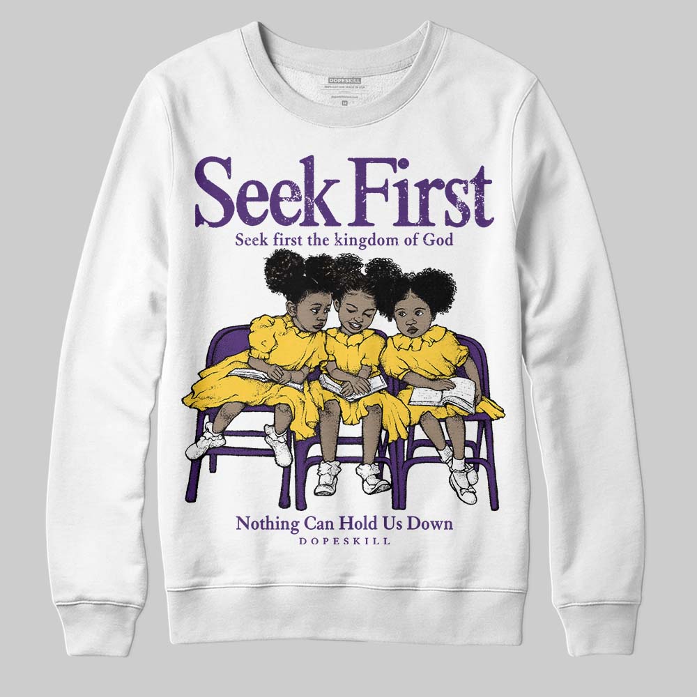 Field Purple 12s DopeSkill Sweatshirt New Seek First Graphic