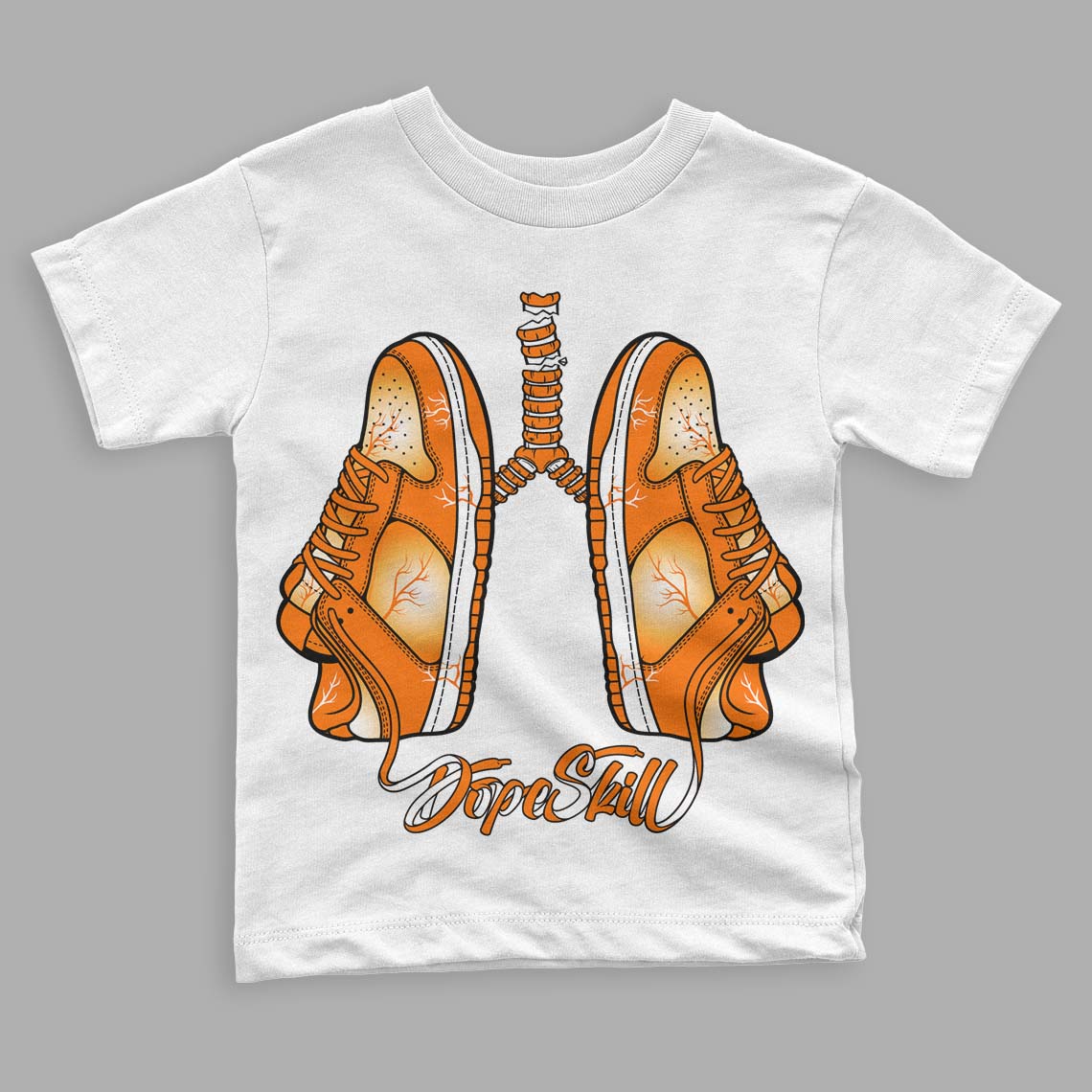 Dunk Low Magma Orange DopeSkill Toddler Kids T-shirt Breathe Graphic