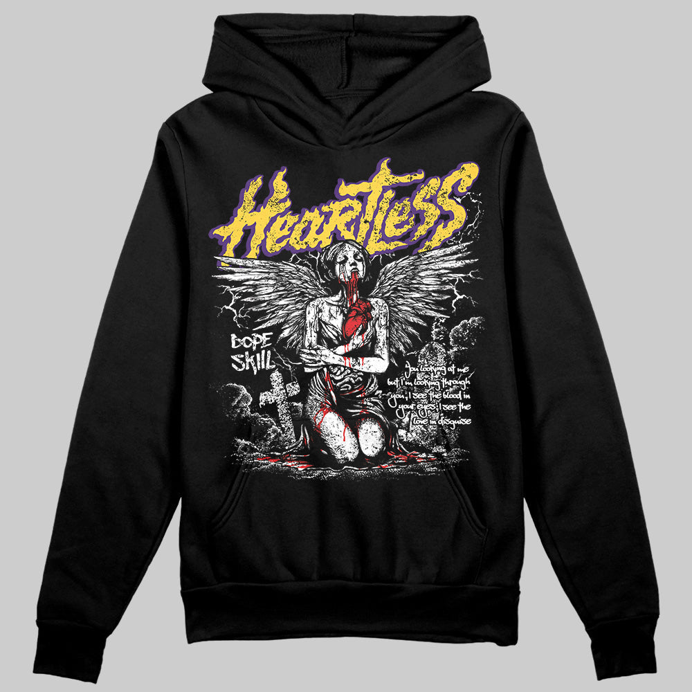 Field Purple 12s DopeSkill Hoodie Sweatshirt Heartless Graphic