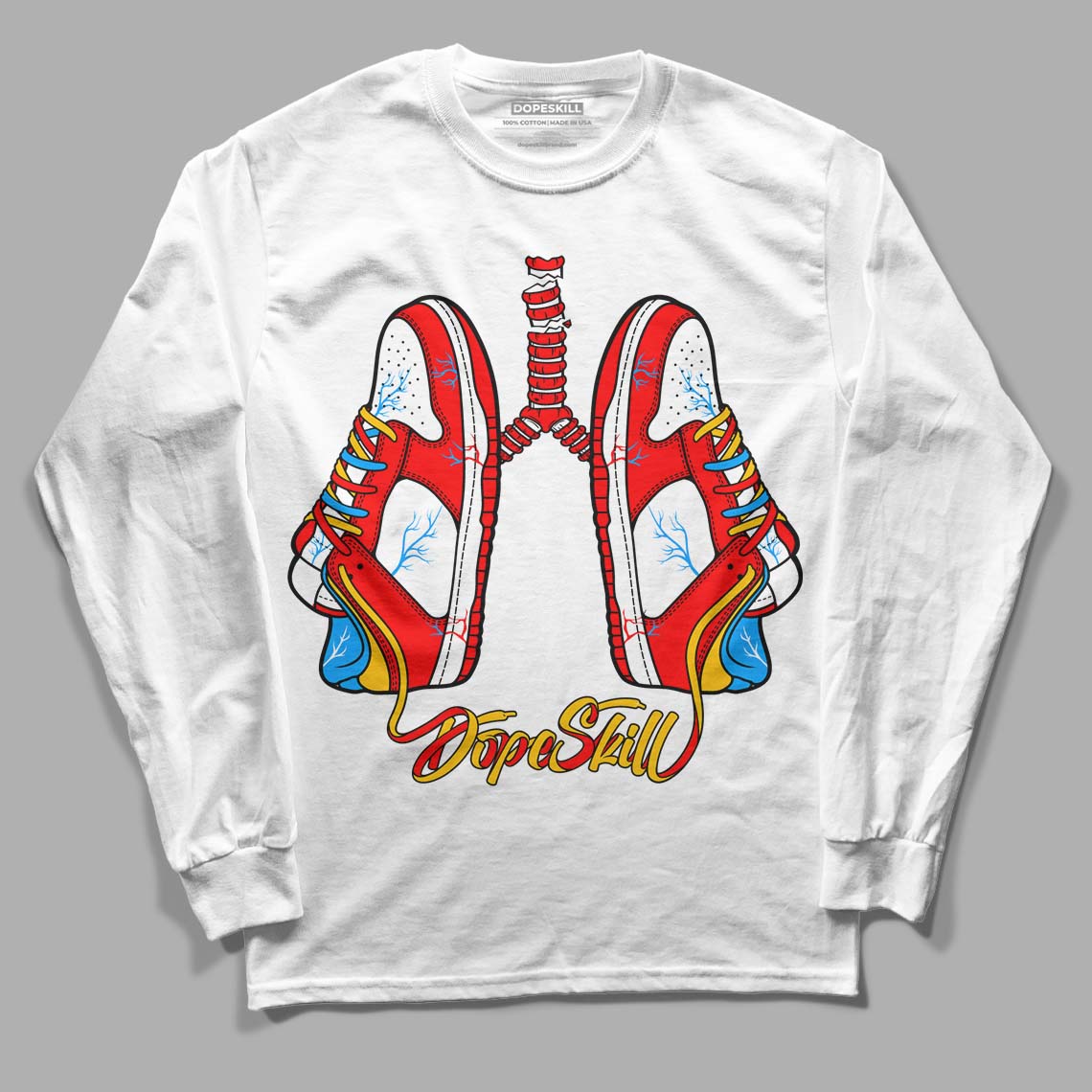 Fruity Pebbles Dunks DopeSkill Long Sleeve T-Shirt Breathe Graphic