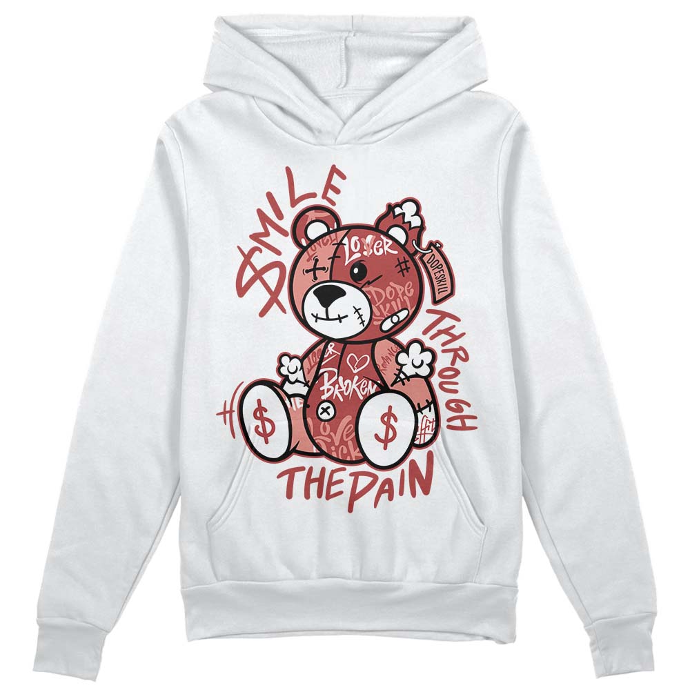 Dune Red 13s DopeSkill Hoodie Sweatshirt Smile Through The Pain Graphic