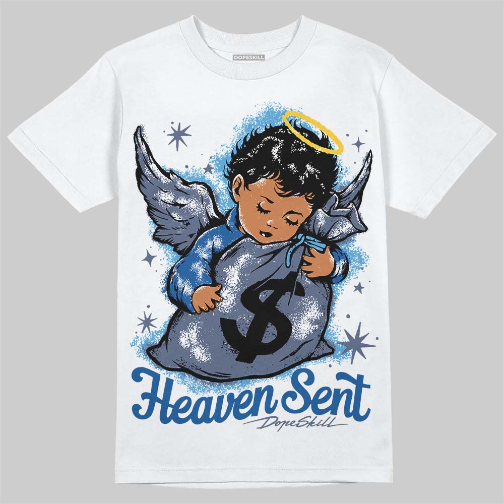 Diffused Blue 11s DopeSkill T-Shirt Heaven Sent Graphic