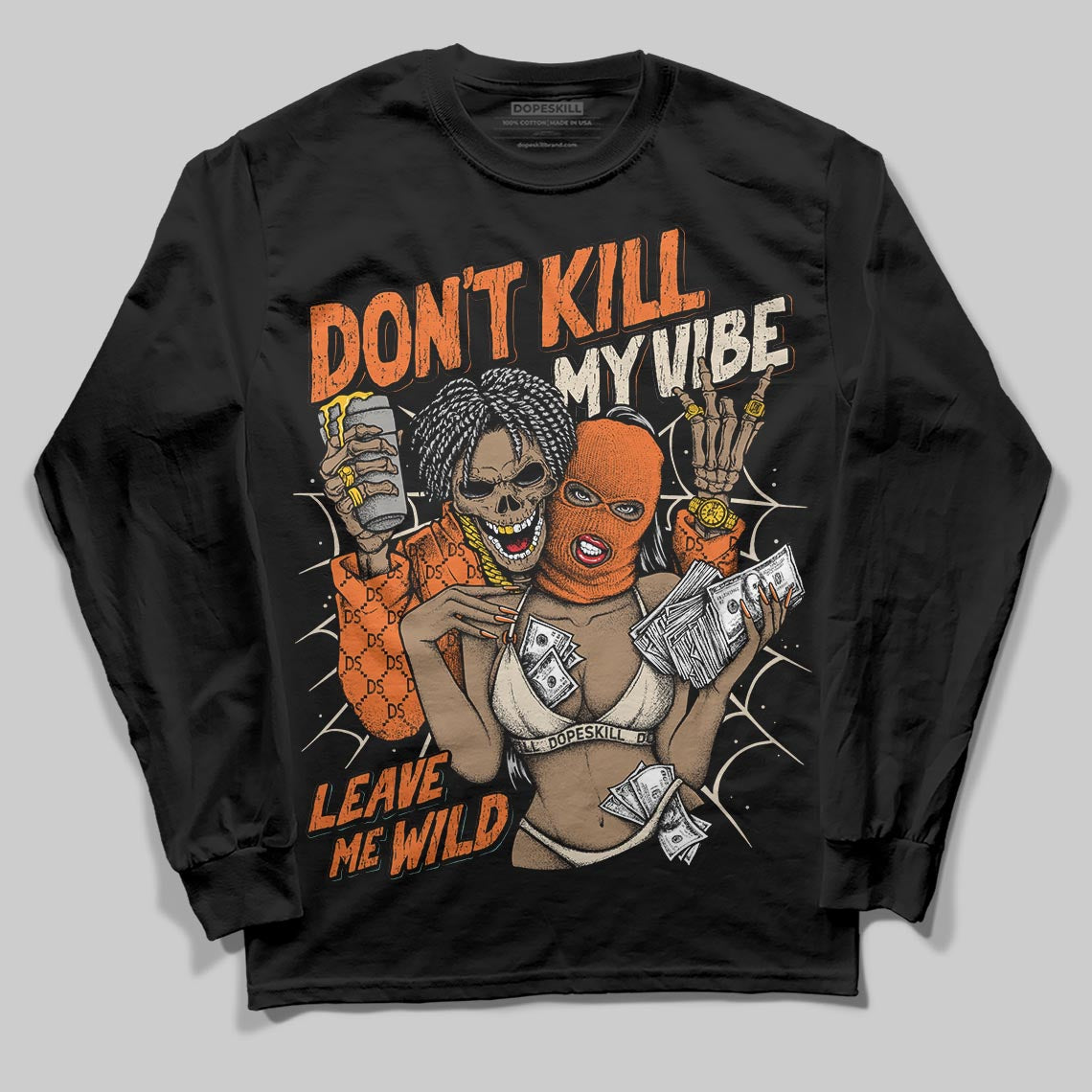 Starfish 3s DopeSkill Long Sleeve T-Shirt Don't Kill My Vibe Graphic