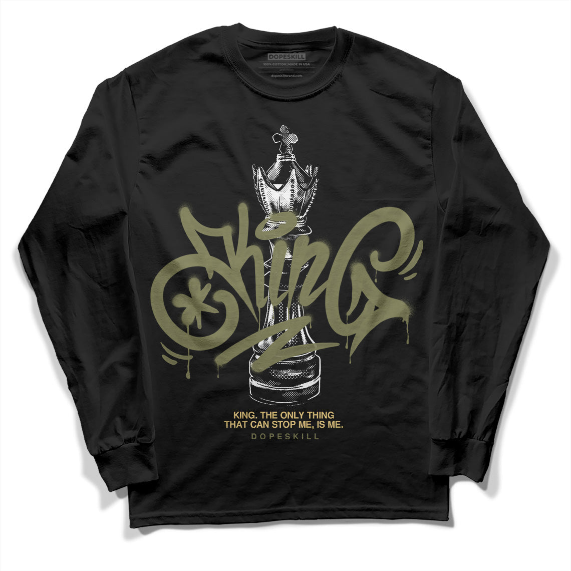 Craft Olive 4s DopeSkill Long Sleeve T-Shirt King Chess Graphic
