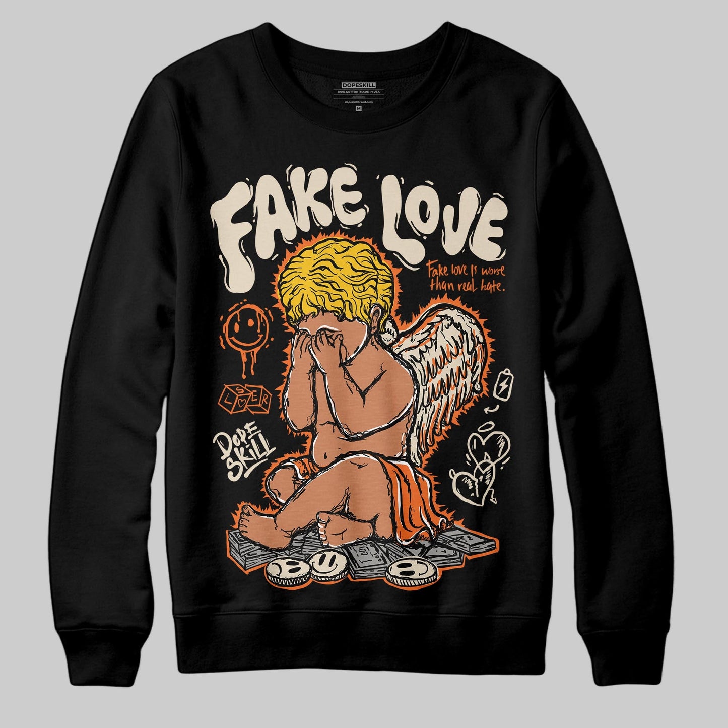 Starfish 3s DopeSkill Sweatshirt False Love Graphic